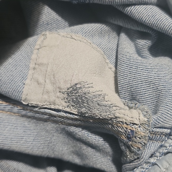 Mother High Waisted Raw Hem Blue Jeans Size 25 - Picture 8 of 9